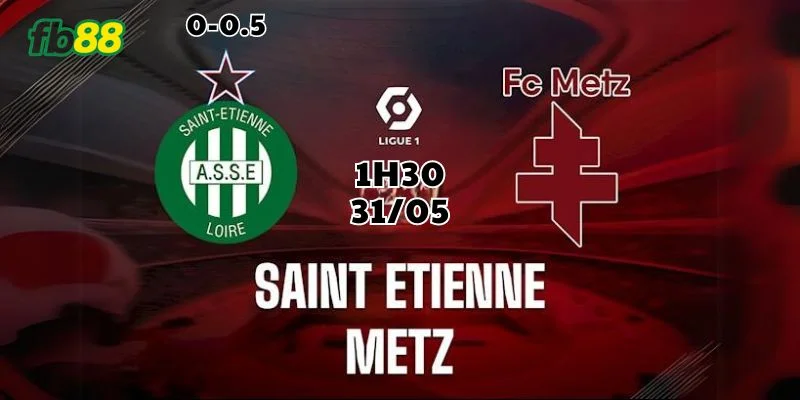 Soi kèo tỷ số chính xác trận đấu Saint Etienne vs Metz tại FB88